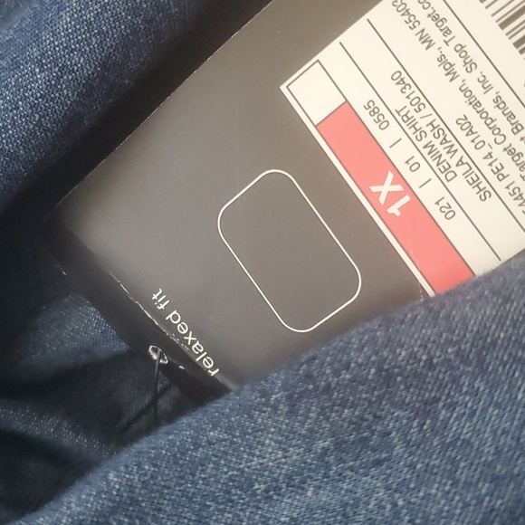 Pure Energy Denim Button Down Shirt - Picture 5 of 6